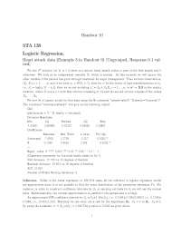 Logistic Regression Analysis of Heart Attack and Beetle Data