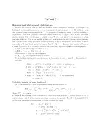 Binomial & Multinomial Distributions: PMFs, Central Limit Theorem, & Estimation