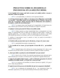 PREGUNTAS RELACIONADAS AL DESARROLLO HUMANO