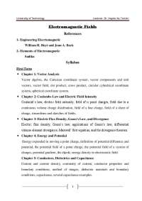 Electricmagnatic math vector four series