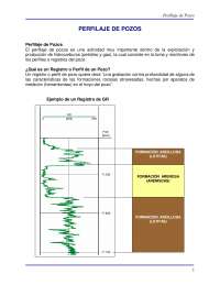 Perfilaje de pozos para extracción de petroleo
