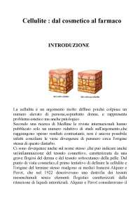 Tesi cellulite cosmesi farmacia