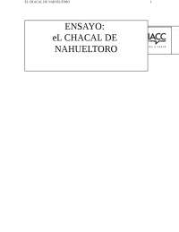 analisis chacal de nahuel toro