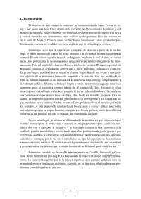 La poesía mística en Santa Teresa de Jesús y Sor Juana Inés de la Cruz