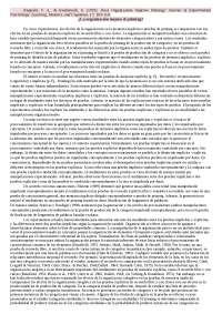 Efectos de la organización en la producción y recuerdo: Experimentos comparativos