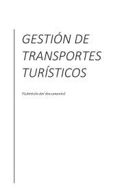 Temario Gestión de transportes turísticos