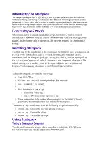 SCRIPTS OR STATSPACK