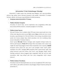 Infrastructure of Information Technology and Technology Development: An Overview