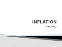 Inflation Power Point Presentation Docsity