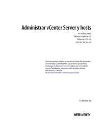 Administrar vCenter vsphere esxir 602