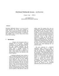 distributed multimedia system