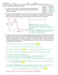 4 Solved Problems - Biochemistry - Quiz 1 | BCHM 4124 - Docsity