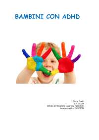 Tesina sull’ADHD, Sindrome dell’attenzione e dell’iperattività