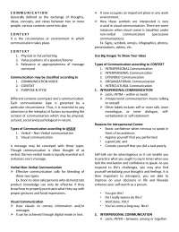Purposive Communication - Lecture Notes
