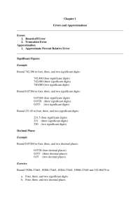 Error and Approximation | Lecture notes Numerical Methods in ...