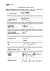 Hoja Reglas de Logica