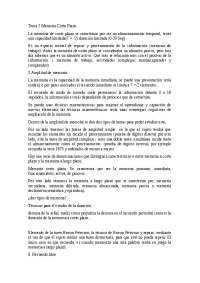 Características y funcionamiento de la memoria de corto plazo