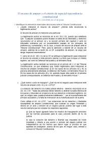Memento Práctico Recurso de Amparo 2020-2021 Memento Práctico Recurso de Amparo 2020-2021