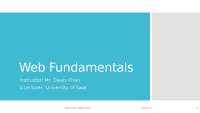 Javascript  Web fundamental