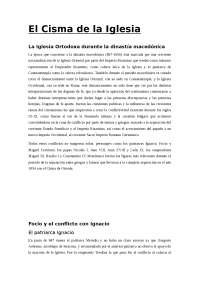 Cisma de la Iglesia ortodoxa