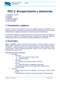 PEC 2 - envejeceinendo y demencias neurodegenerativas