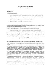 Teoria del periodismo apuntes