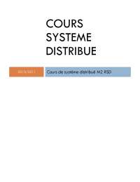 Cours sur les Systèmes Distribués