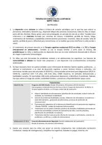TERAPIA DE CONDUCTA EN LA INFANCIA - Docsity