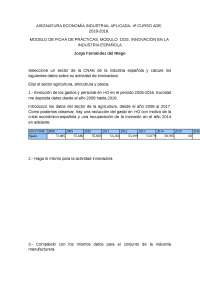 Economía industrial aplicada, UCM, 4º ADE