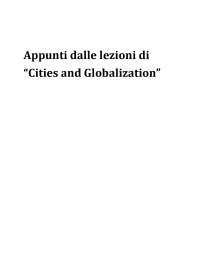 Cities and globalization