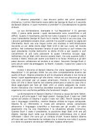 I discorsi politici di George Bush e Barack Obama