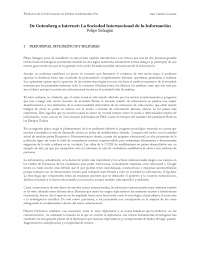 De Gutenberg  a Internet