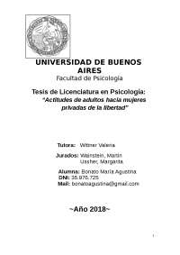representaciones sociales de mujeres presas