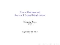 Capital Misallocation: A Macroeconomic Perspective on Productivity and Growth