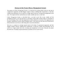 Library Management Project - Docsity