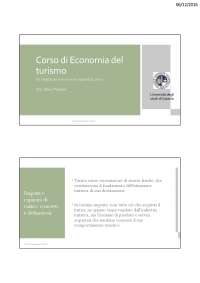 Slide Economia del turismo