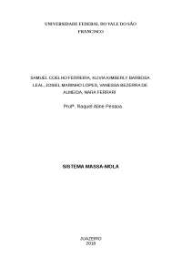 Relatorio Experimental Massa-Mola