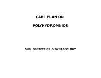 Nursing care plan polyhydramios