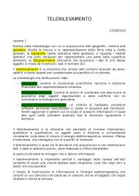 Appunti di telerilevamento
