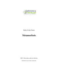 Metamorfosis de Ovidio
