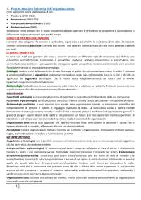 Riassunti parte 1 e 2 Teoria dell’organizzazione- Hatch
