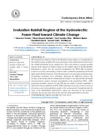 Impact of Climate Change on Rainfall Regime in Machadinho Hydroelectric Power Plant