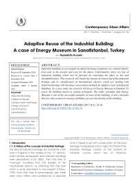 A case of Energy Museum in Sanatistanbul