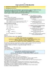 Equazioni E Problemi Docsity