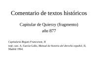 Modelo de comentario de texto H. Medieval