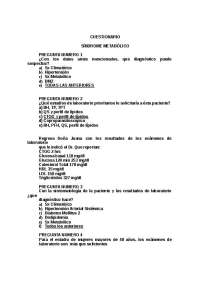 Examen sobre la materia de sindrome matabolico