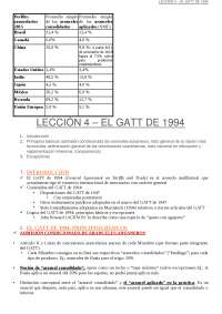 Lección sobre el Gatt de 1994