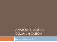 Analog and Digital Communication: Introduction and Evaluation Scheme