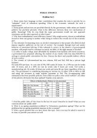 PUBLIC FINANCE EXERCISE