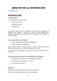 APUNTES COMPLETOS Derecho de la Información